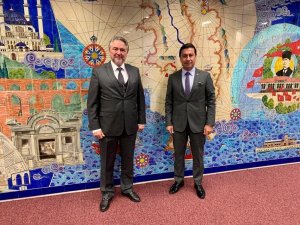 Başkan Aras’ın Avrupa’daki temasları sürüyor