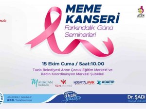 Tuzla Belediyesi’nin düzenlediği meme kanseri farkındalık seminerleri başlıyor