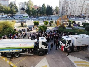 Ereğli Belediyesine hibe edilen yeni hizmet araçları tanıtıldı