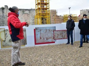 Yedikule Hisarı’nda restorasyon çalışmaları sürüyor
