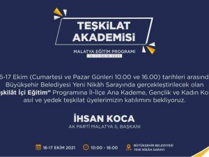 AK Parti Malatya’da “Teşkilât İçi Eğitim”