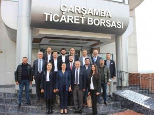 Çarşamba Ticaret Borsası partilileri ağırladı