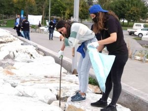 Maltepe sahilinde temizlik operasyonu