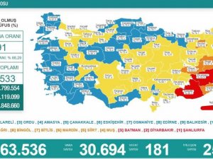 Son 24 saatte korona virüsten 181 kişi hayatını kaybetti
