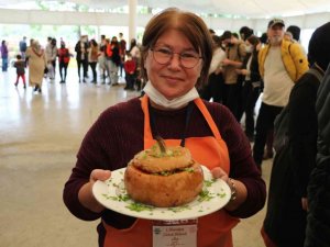"Karaağaç Kabak Festivali"nde yemekler yarıştı