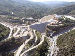 Yatağan Girme Barajı inşaatı yükseliyor