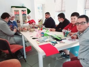 Pursaklar Engelliler Sosyal Tesisi’nde sergi hazırlığı