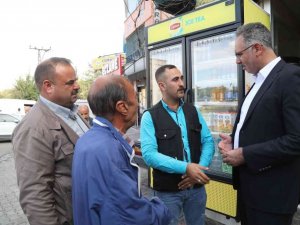 Kuş, esnaf ve vatandaş ziyaretlerini sürdürüyor