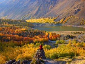 Sonbahar renkleriyle büyüleyen Nemrut Krateri doğal fotoğraf stüdyosu oldu