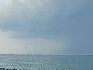 Samandağ açıklarında hortum