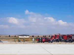 Zafer Havalimanı’nda yangın söndürme tatbikatı