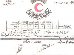 97 yıllık bağış makbuzunu Kızılay’a bağışladı