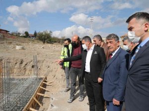 Başkan Şimşek, Hacılar Kültür Merkezi’nin temel atma törenine katıldı