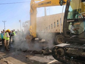 Sınırın sıfır noktasına içme suyu için ilk kazma vuruldu