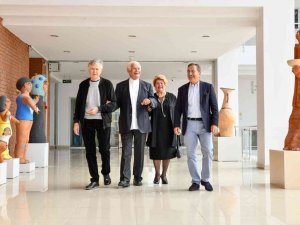 Usta sanatçı Tekcan’dan Başkan Ataç’a ziyaret