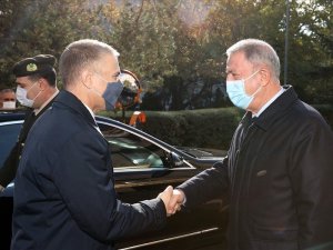 Milli Savunma Bakanı Akar, Sırp mevkidaşı Stefanoviç’i ağırladı