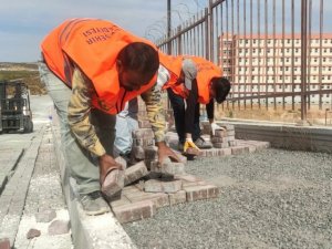 Şanlıurfa’da parke çalışmaları sürüyor