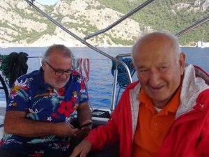 Ünlü Tiyatro sanatçısı Levent Çelmen ve Orkestra Şefi Turgay Noyan’ın Yelken sevdası