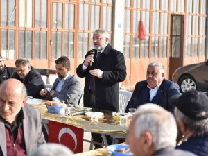 Başkan Aşgın sanayi esnafıyla kahvaltı’da bir araya geldi