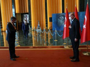 Cumhurbaşkanı Erdoğan bayram tebriklerini kabul etti