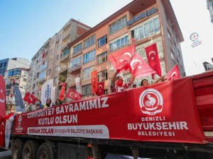 Cumhuriyet coşkusu tüm Denizli’yi sardı