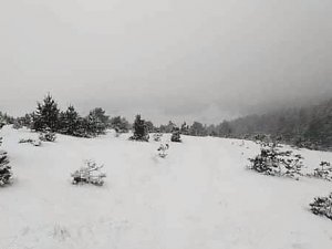 Tokat’ta yaylalar beyaz örtü ile kaplandı