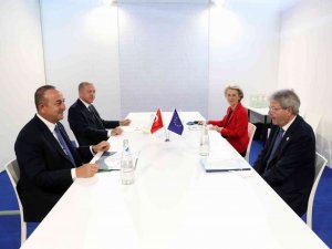 Cumhurbaşkanı Erdoğan, AB Komisyonu Başkanı Leyen’i kabul etti