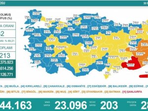 Son 24 saatte korona virüsten 203 kişi hayatını kaybetti