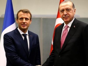 Cumhurbaşkanı Erdoğan, Macron ile görüştü