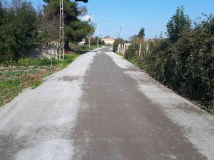 Bafra’ya sıkıştırılmış beton yol