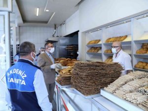 Akdeniz zabıtası fırın ve restoranları denetledi