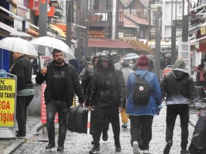 Edirne’de sağanak etkili oldu