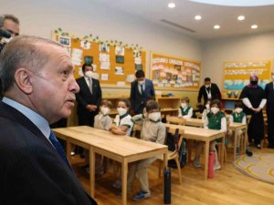 Cumhurbaşkanı Erdoğan, Üsküdar’daki Palet Türk Müziği İlkokulu’nun açılışı yaptı
