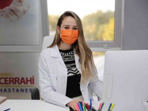 Lösemiye farkındalık için turuncu maske taktılar