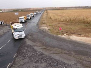 Akçakale kırsalında yol çalışması