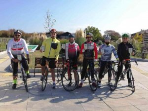 Bisikletçiler unutulmaz bir gün geçirdi