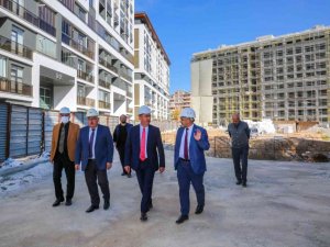 Başkan Kavuş, kooperatiflerin inşaat süreçlerini takip ediyor