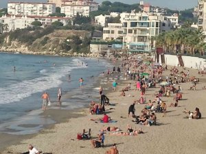 Kuşadası’nda yazı aratmayan görüntüler