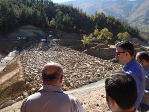 Aydın’da yapımı devam eden göletlerde incelemelerde bulunuldu