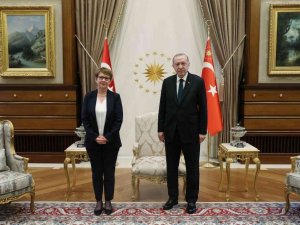 Cumhurbaşkanı Erdoğan, Renaud-Bosso’yu kabul etti