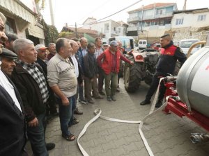 Büyükşehir’in yangın söndürme tankeri desteği devam ediyor
