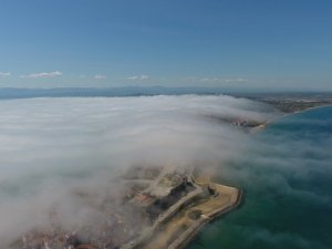 Sinop’ta sis bulutu güzelliği