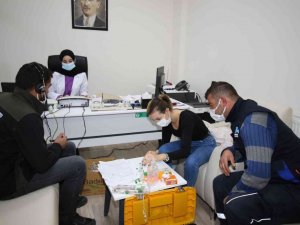 Hacılar Belediyesi personeline sağlık taraması yapıldı