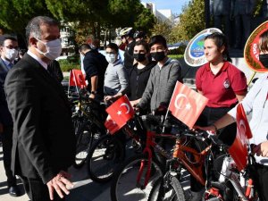 Söke’de "Ata’ya Saygı Bisiklet Turu" oldukça ilgi gördü
