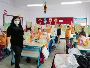 Çocuklar ‘ebru’yu sevdi