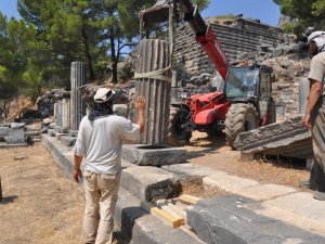 Priene antik kentinde 2021 yılı kazı çalışmaları sona erdi