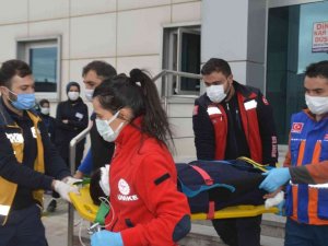 Eleşkirt Devlet Hastanesinde gerçeği aratmayan yangın tatbikatı