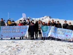 "Tableti telefonu bırak, doğaya can kat” dediler, fidan diktiler