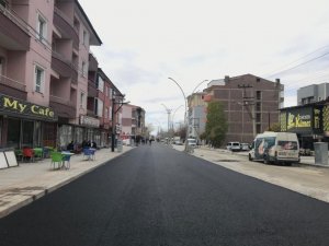 Özalp ilçesinde asfalt çalışması