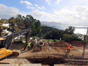 Bodrum kanalizasyon hattının yüzde 49’u tamamlandı
